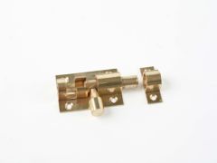 Polished Brass Barrel Bolt - 102 x 25mm / 4 x 1"