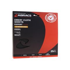 Abracs Emery Sheets - 230 x 280mm (9 x 11") x 120 Grit