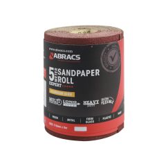 Abracs General Purpose Sandpaper Roll - 115mm x 5M x 60 Grit