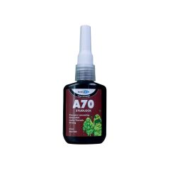 A70 Studlock. Red. Size 25ml. (Delivery Within 7-10 Days)