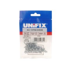 Self-Tapping Screws Pozi Pan Head AB DIN 7981-C-Z BZP - 8g x 1" (4.0 x 25mm) (Bag of 50)