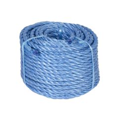 Blue Poly 3 Strand Rope (Reel) - 110m 6mm Blue 3 strand