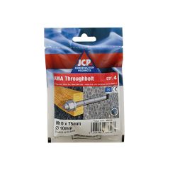 ETA Option 7 Throughbolts BZP - M8 x 65 (Bag of 6)
