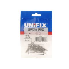 Electrical Socket and Switch Screws Nickel Plated - M3.5 x 75 (Bag of 40)