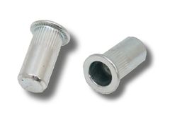 M10 x 32.5 (3.5-6.0) Steel Flat Head Round Knurled Body Closed JRP Rivet Nuts