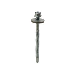 Metalfix High Thread Self-Drilling Screws Light Section 19mm Washer BZP - 5.5 x 85mm