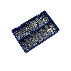 Aluminium Blind Rivets & Washers Kit. 1/8"-3/16" BZP