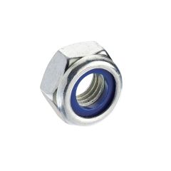 Class 6 Fine Pitch Nylon Insert Nuts T Type DIN 985 BZP - M10 x 1.00