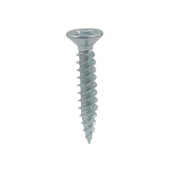 Twinthread Woodscrews Pozi Csk Head BZP CE - 6g x 1.1/4" (3.5 x 30mm)
