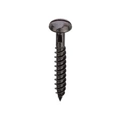Woodscrews Slotted Round Head Black Japanned - 8g x 3/4" (4.0 x 20mm)
