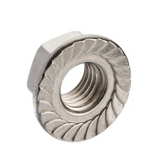 A2-304 St/St Serrated Flange Nuts DIN 6923 - M5 x 0.80