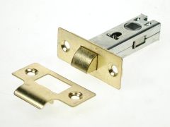 75mm Tubular Bolt Thru Latch Electro Brass. Nyl/Fol.
