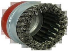 Abracs 95mm x M14 Twist Knot Wire Cup Brush Stainless Steel.