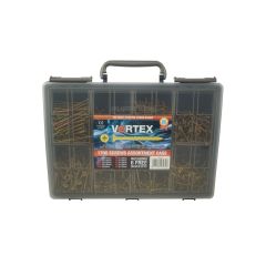 Vortex High-Performance Multi-Purpose Woodscrews ZYP CE - 1700 Pce Assorted Case.
