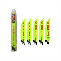 Reciprocating Saw Blades for Demolition 5Pk 152x27x1.606-10Tpi