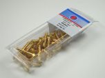 Brass Woodscrews Slotted Csk Head - 8 x 1"