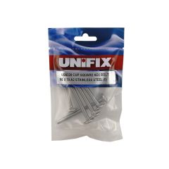 A2 - 304 St/St Cup Square Hex Bolts DIN 603 - M10 x 150 (Bag of 5)