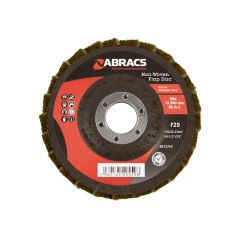 Abracs Polirico Non Woven Flap Disc - Brown (Coarse) - 115mm