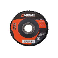 Abracs Poly Disc - Black - 115 x 22mm
