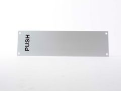 Aluminium Finger Plate - "Push" (1 per Card) SAA 12"x3" - HQ1033/2