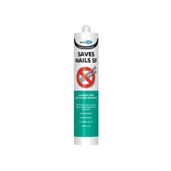 Saves Nails SF. Solvent Free Grab Adhesive. White. Size 300ml.