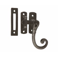 Black Antique Curly Casement Fastener - Hook/Mortice (1 per Card) EXB - HQ1483/2