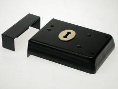 150mm X 100mm Black Rim Lock.