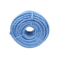 Blue Poly 3 Strand Rope (Coil) BR1230 - 30m  12mm Blue 3 strand