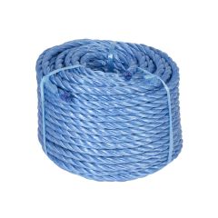Blue Poly 3 Strand Rope (Reel) TQPP4BE - 220m 4mm Blue 3 strand