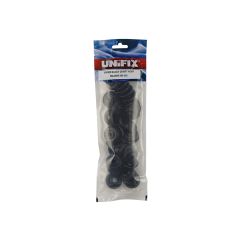 Black Dowty Roof Washers - M8 (Bag of 50)