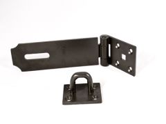 149H Heavy Hasp and Staple Epoxy Black - 254mm / 10"