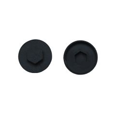 Black (00E53) Coloured Cover Caps - 16mm
