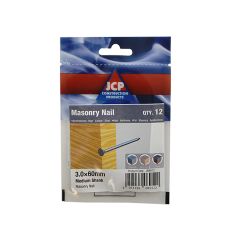Masonry Nails Medium Shank - 50 x 3.0mm - Bag of 14