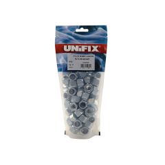 Class 8 Nylon Insert Nuts P Type DIN 982 BZP - M8 (Bag of 200)