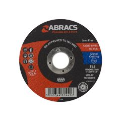 Abracs Phoenix II Flat Metal Cutting Disc - 115 x 3 x 22mm