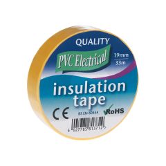 Yellow PVC Insulating Tape 19mm x 33M