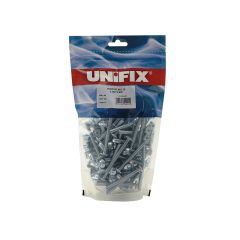 Mushroom Head Roofing Bolts and Nuts BZP - M6 x 12 (Bag of 150)