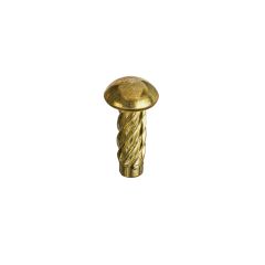 Round Hammer Drive Screws Type U BS4174 Electro Brassed - 6 x 1/4