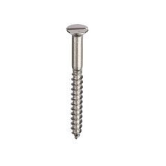 A2 - 304 St/St Woodscrews Slotted Countersunk Head DIN 97 - 5.5 x 50mm
