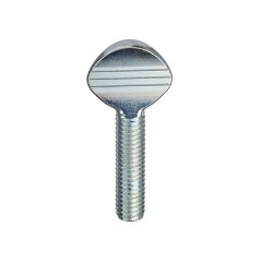 Steel Shoulderless Thumbscrews BZP - Retail Pack - M6 x 50