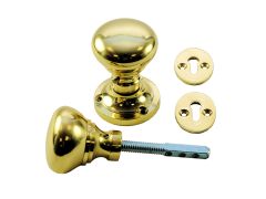 Victorian Brass Rim Knob - Unsprung PLB  - HQ1385/2