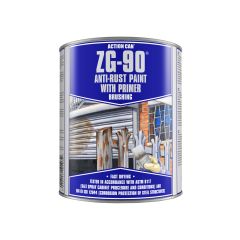 Action Can ZG-90 Anti-Rust Paint With Primer Brush On Zinc Galv 900ml - Carton of 4