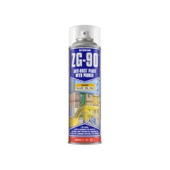 Action Can ZG-90 Anti-Rust Paint With Primer Satin Finish Yellow  500ml - Carton of 15