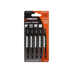 Abracs 5pc Jigsaw Blade - 4.0mm Teeth For Fast Wood