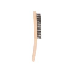 Abracs 4 Row Wooden Handled Brush S/S