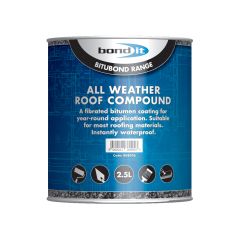 All Weather Roofing Compound. Black. Size 2.5 Litre. (Delivery Within 7-10 Days)
