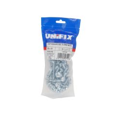 Grade 4.8 Cup Square Hex Bolts and Nuts DIN 603/555 BZP - M12 x 50 (Bag of 18)
