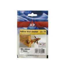 Hollow Wall Anchors ZYP - M6 x 60 (Bag of 10)