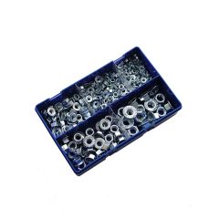 Serrated Flange Nuts Kit. M5 - M12 Bzp.