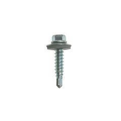 Metalfix Stitching Screws 16mm Washer DIN 7504K BZP - 6.3 x 22mm